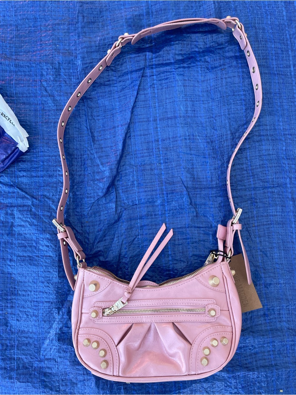 Steve Madden Pink Leather Crossbody Bag